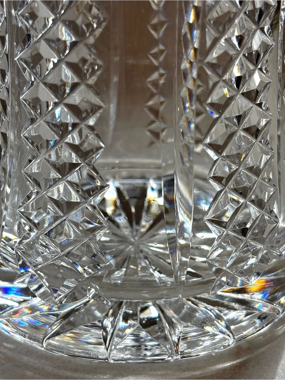 Vintage Waterford Hibernia 6” Signed Irish Cut Crystal Flower Vase